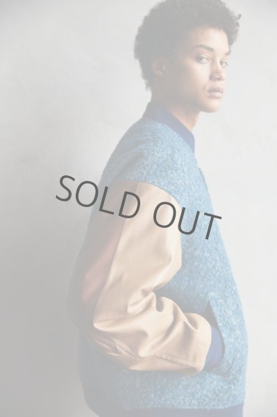 画像5: TAUPE/ TWEED JQ STADIUM JACKET (BLUE) (5)
