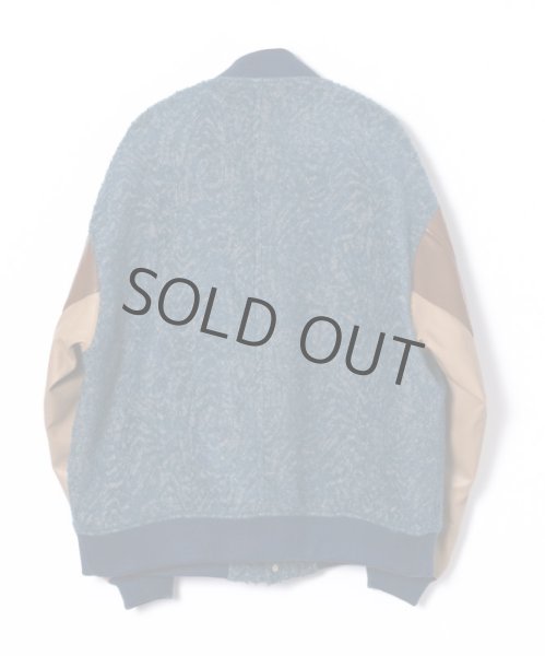 画像2: TAUPE/ TWEED JQ STADIUM JACKET (BLUE) (2)