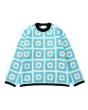 画像1: NEON SIGN / Crochet Sweater (BLUE/BLACK) (1)