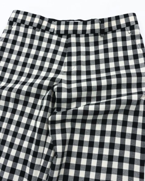 画像3: NEON SIGN/ Low rise Wide Slacks (BLACK) (3)