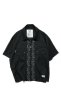 画像1: elephant TRIBAL fabrics / FRONT PANEL ZIP SHIRT (BLACK) (1)