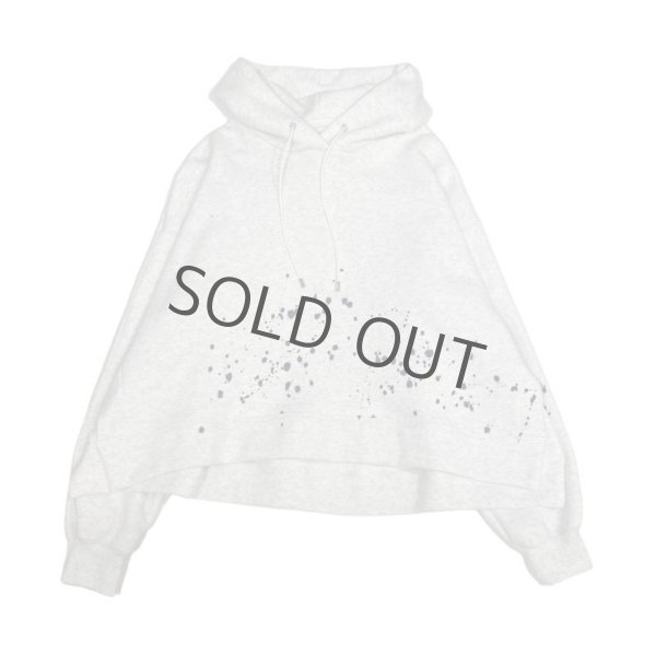 画像1: licht bestreben /COPPED HOODIE (WHITE MARL) (1)