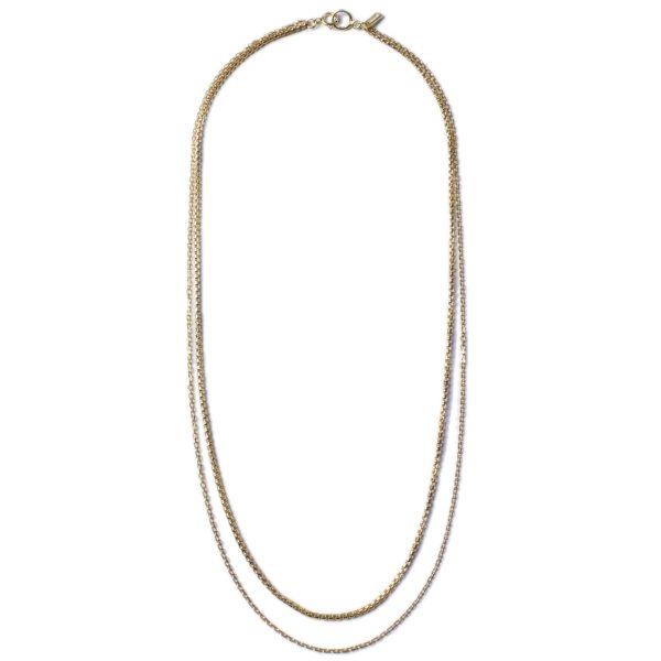画像1: EPHEMERAL/ venetian layered chain necklace (GOLD) (1)