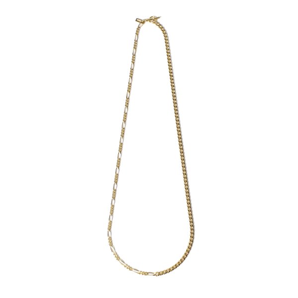 画像1: EPHEMERAL/ thin switching chain necklace  (GOLD) (1)