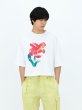 画像1: 71MICHAEL / FLOWER PRINT T-SHIRT (WHITE×RED FROWER) (1)