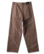 画像2: JieDa / COLOR DISTORTED DENIM PANTS(BROWN) (2)