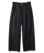 画像1: JieDa /WIDE ONE TUCK STRAIGHT PANTS(BLACK) (1)