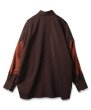 画像2: JieDa / SWITCHING SHIRT (BROWN) (2)