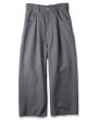 画像1: JieDa /WIDE ONE TUCK STRAIGHT PANTS(GRAY) (1)