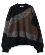 画像1: JieDa/MULTI COLOR KNIT(BLACK) (1)