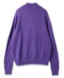 画像2: JieDa/RIPPLES ZIP UP KNIT(PURPLE) (2)