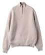 画像1: JieDa/HALF ZIP KNIT (LIGHT GRAY) (1)