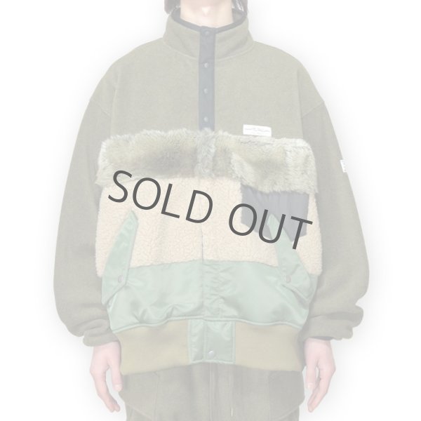 画像4: elephant TRIBAL fabrics / Chaos Boa Blouson (KAHKI) (4)