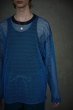 画像4: TAUPE / MIX MESH L/S LOOSE TEE(BLUE) (4)