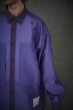 画像4: TAUPE / ORGANDY W POCKET SHIRTS (PURPLE) (4)