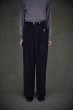 画像1: TAUPE /  REFLEX WIDE TUCK TROUSERS (D.GREY) (1)