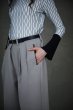 画像4: TAUPE /  REFLEX WIDE TUCK TROUSERS (BEIGE) (4)