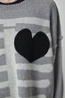 画像3: DISCOVERED /MOHAIR HEART&BONE KNIT (GRAY) (3)