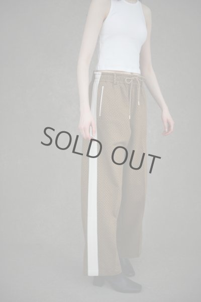 画像1: TAUPE/GEOMETRIC SIDE-LINE PANTS (BEIGE) (1)