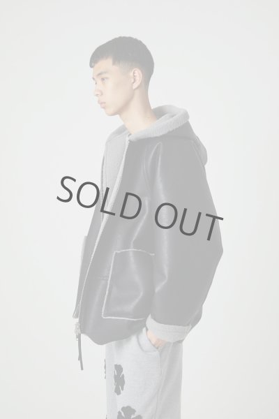 画像2: DISCOVERED / MOUTON ZIP HOODIE(BLACK) (2)