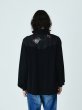 画像2: 71MICHAEL / JERSEY EMBROIDERED WESTERN SHIRT (BLACK) (2)