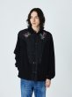 画像1: 71MICHAEL / JERSEY EMBROIDERED WESTERN SHIRT (BLACK) (1)