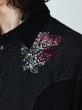 画像4: 71MICHAEL / JERSEY EMBROIDERED WESTERN SHIRT (BLACK) (4)