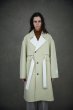 画像2: TAUPE/NEEDLE BELTED LONG COAT (IVORY) (2)