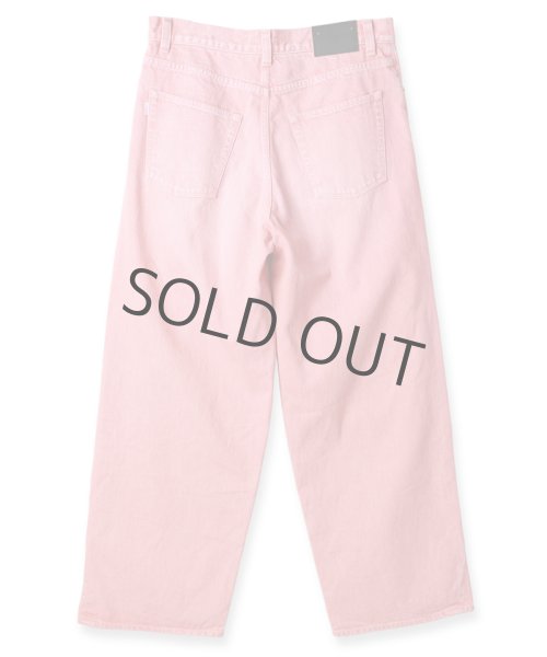 画像2: JieDa / DRAPE OVER DENIM PANTS(LIGHT PINK) (2)