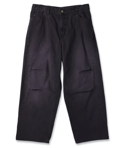 画像1: JieDa / DRAPE OVER DUCK PANTS(BLACK) (1)