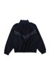 画像2: TUITACI / CHAMBRAY NYLON LIGHTNING JACKET (NAVY) (2)