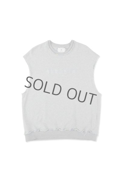 画像1: TUITACI / INLAY FRENCH TERRY SLEEVELESS SWEATER (GRAY ) (1)