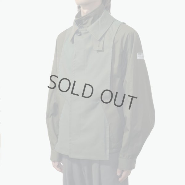画像2: elephant TRIBAL fabrics / Stencil Collar G-9 Jacket (KHAKI) (2)