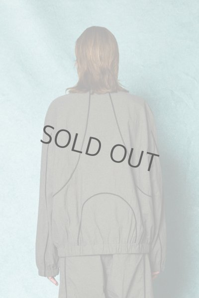 画像2: TAUPE / CONSTRACTIVE PIPING ZIP JACKET(GRAY)  (2)