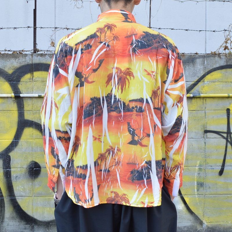 doublet / COMPRESSED ALOHA SHIRT IN THE HANGER MOLD (SUNSET)