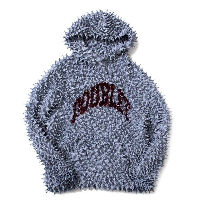 doublet /“SHIBORI” COLLEGE LOGO PRINT HOODIE (GREY) - Proof Of Power