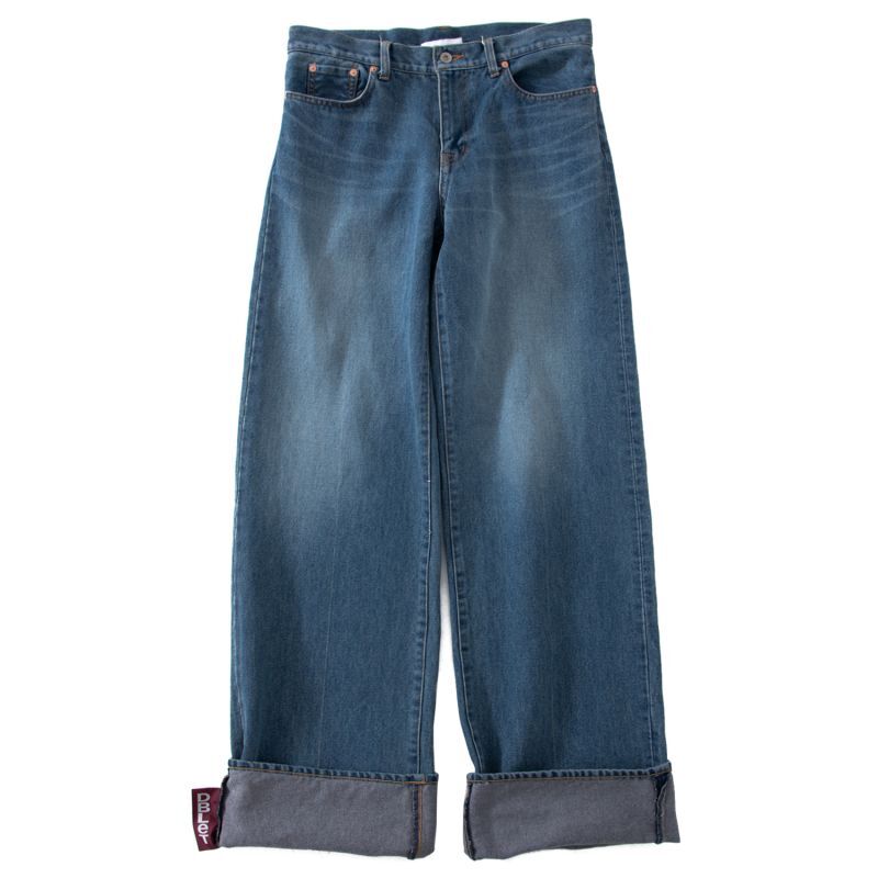 doublet / RECYCLE DENIM LOW-RISE DENIM PANTS (INDIGO) - Proof Of Power