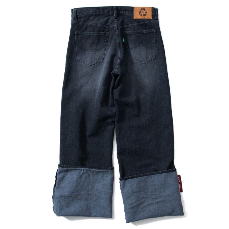 doublet / RECYCLE DENIM LOW RISE DENIM PANTS BLACK   Proof Of Power