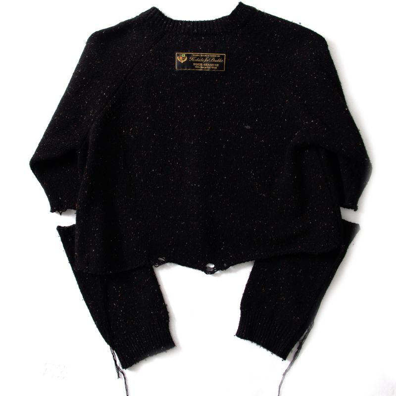 doublet / MAGNET ATTACHED KNIT PULLOVER (BLACK) - Proof Of Power