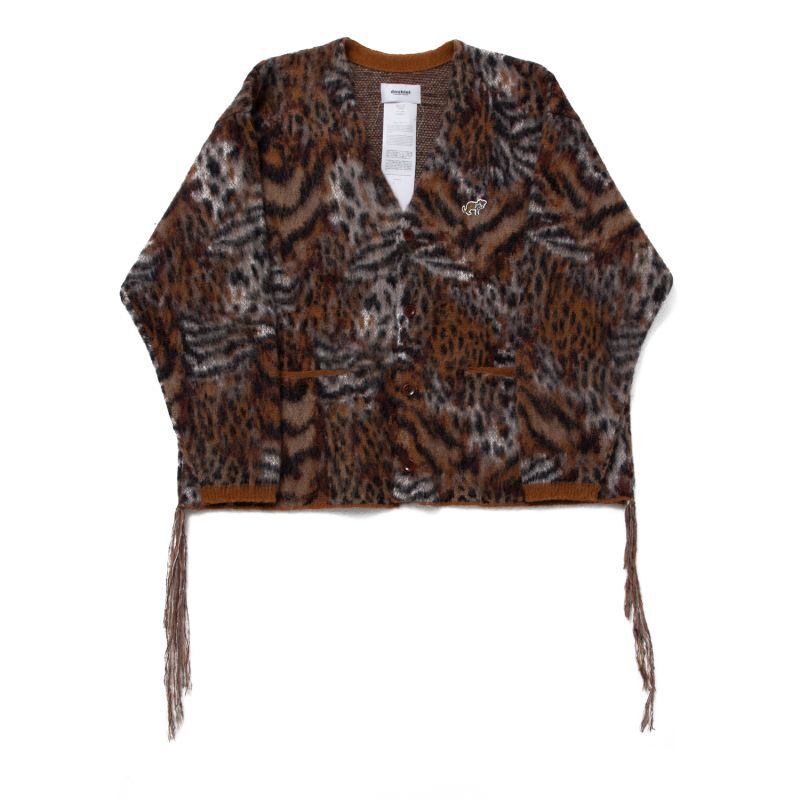 doublet / MIX ANIMAL JACQUARD BRUSHED CARDIGAN (NATURAL) - Proof